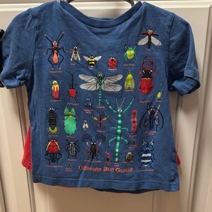Mini Boden Blue 'Ultimate Bug Guide' Short Sleeve Tee and shorts